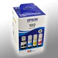 Produktbild: 4 Epson Nachfülltinten C13T03R640 102 Multipack KCMY