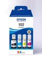 Produktbild: EPSON ET2851 ET2856 EcoTank 102 4er-Pack, C13T03R640 Nachfülltinte