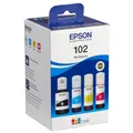 Produktbild: Sparpack: EPSON 102 BK/C/M/Y Tintenflaschen C13T03R640