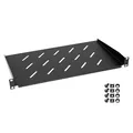 Produktbild: HMF 65499 Fachboden für Serverschrank | 19 Zoll | 1 HE | 250 mm Einbautiefe | Schwarz
