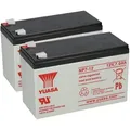 Produktbild: 2x Yuasa Blei-Akku NP7-12 Pb 12V 7Ah VdS, Faston 4,8mm