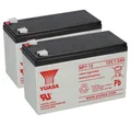 Produktbild: Yuasa 2x Yuasa Blei-Akku NP7-12 Pb 12V 7Ah VdS, Faston 4,8mm Bleiakkus