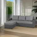 Produktbild: P & B Ecksofa, Grau, Textil, Füllung: Schaumstoffflocken, seitenverkehrt montierbar, 228x147 cm, Liegefunktion, Rücken echt, Wohnzimmer, Sofas & Couches, Wohnlandschaften, Ecksofas mit Schlaffunktion