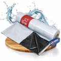 Produktbild: Folienkönig® Silofolie 10x10m in Rolle - GRÖßE WÄHLBAR! Poolplane rechteckig, Abdeckplane, Abdeckfolie, Gartenfolie, Siloplane, Farbe: Schwarz/Weiß