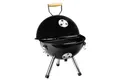 Produktbild: Haushalt International Holzkohlegrill Mini-Kugelgrill Ø 32 cm Grill Kugelgrill, Grillrost : 29 cm, Schwarz, optimale Luftzirkulation