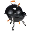 Produktbild: KUGELGRILL MINI IN SCHWARZ PICKNICKGRILL TISCHGRILL CAMPINGGRILL Picknick Metall