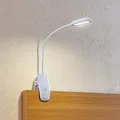 Produktbild: PRIOS LED Klemmleuchte 'Najari'mit USB Anschluss dimmbar (Modern) in Weiß (1 fla