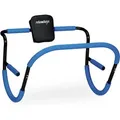 Produktbild: Bauchtrainer, Bauchmuskeltrainer, HxBxT: 68,5x69x65 cm, effektives Training zuhause, für Sit-ups, blau/schwarz - Relaxdays