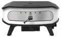 Produktbild: Cozze® Pizzaofen Rotate 17, inkl. Pizzastein / Thermometer, mit 3 Gasbrennern, 6kW, Grillfläche 42.5 x 42.5 cm, Gerätemaße 61 x 31 x 61 cm, Stahl / Cordierit, weiß