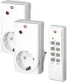 Produktbild: Brennenstuhl Funkschalt-Set 2er Funksteckdosen 1000W 25m Reichweite Weiß