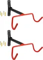 Produktbild: 2x WELLGRO Wand Fahrradhalter - Stahl - Tragkraft bis 30 kg - Wandmontage - Fahrrad Ständer - klappbar - Farbe wählbar