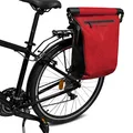 Produktbild: WOZINSKY Fahrradtasche Gepäckträgertasche Hinterradtsche Wasserdicht Reisetasche Tasche für Fahrrad, Mountainbike, ebike, MTB, Rennrad Bike Bag 23 L (Rot)