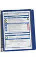 Produktbild: DURABLE Wandhalter 5 Sichttafeln dunkelblau mit Profilrahmenf.