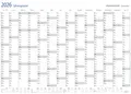 Produktbild: Jahresplaner Wandkalender 2026 Staedtler Lumocolor 641
