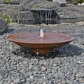 Produktbild: CLGarden Springbrunnen Cortenstahl Wasserschale SCWS60 Gartenbrunnen Wasserspiel