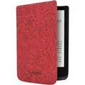 Produktbild: Pocketbook Comfort Cover passend für Basic 4, Basic Lux 2, Color, Touch HD 3, Touch Lux 4 und Touch Lux 5 - Red Flowers