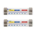 Produktbild: 2 Stück Kühlschrank Thermometer Haken Saugnapf Edelstahl Gefrierschrank Kühlfach