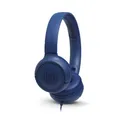 Produktbild: JBL TUNE 500 blau - Kabelgebundener On-Ear-Kopfhörer Mikrofon