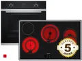 Produktbild: Siemens EQ214KA00Z Set Backofen HB213ABS0 Edelstahl + Glaskeramikkochfeld ET845H