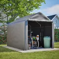 Produktbild: Gerätehaus Garagenzelt Carport Folienzelt Gartenschuppen Fahrradgarage Lagerzelt Aufbewahrungsgarage Auto Motorrad Schutz Unterstand 157x218x166cm