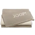 Produktbild: Joop! Melange Doubleface Wohndecke stein-natur 150 x 200 cm Baumwollmischung