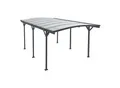 Produktbild: Juskys Carport mit Bogendach 5x3 m – freistehende Überdachung aus Aluminium mit Doppelstegplatten