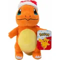 Produktbild: Jazwares Pokémon Plüschfigur Winter Glumanda mit Weihnachtsmütze 20 cm (20 cm) (50836)