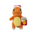 Produktbild: Pokémon PKW3103-20 cm Winter Plüsch - Glumanda mit Weihnachtsmütze, offizielles Plüsch