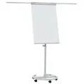 Produktbild: FRANKEN Flipchart, Beschreibbar, Magnetisch, Mobil, Mit Rollen und 2 Seitenarmen, Whiteboard mit Ständer, Papierhalterung und Stifteablage, 68 x 105