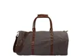 Produktbild: LECONI Reisetasche große Sporttasche Damen Herren Weekender Leder Canvas LE2026, Geräumiges Hauptfach – Rückfach mit Reißverschluss – 60 × 30 × 30 cm