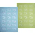 Produktbild: VW Collection T1 Bulli Geschirrtuch 2er Set Rot/Blau 70 x 50 cm