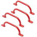 Produktbild: TRIBECCO Klettergriffe für Spielplatz, Klettergerüst, Hochbett & Indoor Kletterwand (350 mm Rot, 4 Stücke)