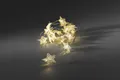 Produktbild: Konstsmide - LED Dekolichterkette, goldfarbene Metallsterne, 20 kalt weiße Dioden, batteriebetrieben, Innen, transparentes Kabel, 3 x AA 1.5V (exkl.); 3170-803