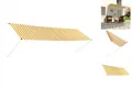 Produktbild: Einziehbare Markise 400×150 Cm Gelb Und Weiß Balkon Terrasse