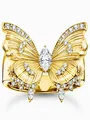 Produktbild: Thomas Sabo TR2495-414-14-58 Cocktailring butterfly vergoldet Damen