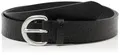 Produktbild: Calvin Klein Jeans Damen Classic Buckle AOP 30MM LV04K7019G Gürtel, Schwarz (Schwarz/Zinn), 95, Schwarz (Schwarz/Zinn), 95 cm