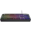 Produktbild: Trust Gaming GXT836 EVOCX Gaming Tastatur Gaming-Tastatur mit Regenbogenschwellen-RGB-Beleuchtung und Soft-Touch-Tasten