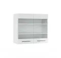 Produktbild: Vicco Glashängeschrank Fame-Line, Weiß Hochglanz/Weiß, 80 cm (1-St)