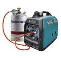 Produktbild: Könner & Söhnen Stromerzeuger KS 2100iG S, 2,00 in kW, (Superleiser Hybrid-Inverter (LPG/Benzin) mit USB, 1-tlg., 2.0 kW, 62 dB(A), ECO-Modus, Parallelschaltung möglich), Reine Sinuswelle, 2x USB, 19 kg, DUAL FUEL, Niedriger Pegel