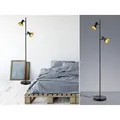 Produktbild: Eglo - Moderne Minimalistische Stehlampe 2 Strahler E14 Strahler Nina Black And Gold Trio Lighting
