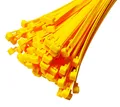 Produktbild: 10 Stück Kabelbinder wiederverschließbar 540mm x 76mm gelb wiederlösbar Mehrw...