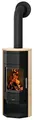 Produktbild: Justus 6539 42 Usedom 5 wärmePLUS 2.0 Kaminofen Stahl Schwarz/Sandstein/A+