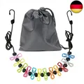 Produktbild: wäscheklammern camping,camping zubehör,reisewäscheleine mit klammern,Tragbare Wä