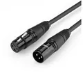 Produktbild: UGREEN Mikrofonkabel XLR Soundanlage weiblich - XLR männlich schwarz Audio-Kabel, (3 cm)