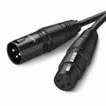 Produktbild: UGREEN Mikrofonkabel XLR Stecker auf XLR Busche Schwarz Sound HiFi Mischpult 3m