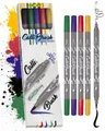 Produktbild: Online Pen Fineliner Calli.Brush, (flexible Pinsel- und feine Kalligrafie-Spitze), 5x Handlettering Stifte Set, bunte Brush Pens, verschiedene Spitzen