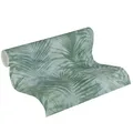 Produktbild: A.S. Creation Vliestapete - mint - Palmendesign -  10 Meter