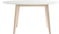 Produktbild: Miliboo - Tisch oval 150 cm Weiß und helles Holz LEENA
