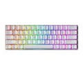 Produktbild: GK61 Hot-Swap Mechanische Gaming-Tastatur - 61 Tasten Mehrfarbige RGB-LED-Hintergrundbeleuchtung für PC-/Mac-Spieler (Gateron Optical Brown, Weiß)