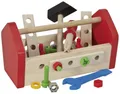 Produktbild: Eichhorn - 100028103 - Constructor Werkzeugkasten, 30-teilig, Holzspielzeug inklusive Werkzeug, Schrauben und Bauelementen, Kompatibel mit Constructor, Buchenholz, Motorikspielzeug ab 3 Jahren